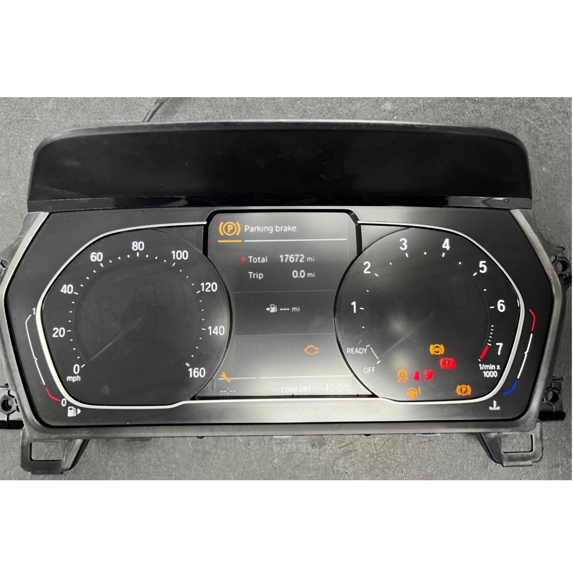 BMW cluster not working no white needles