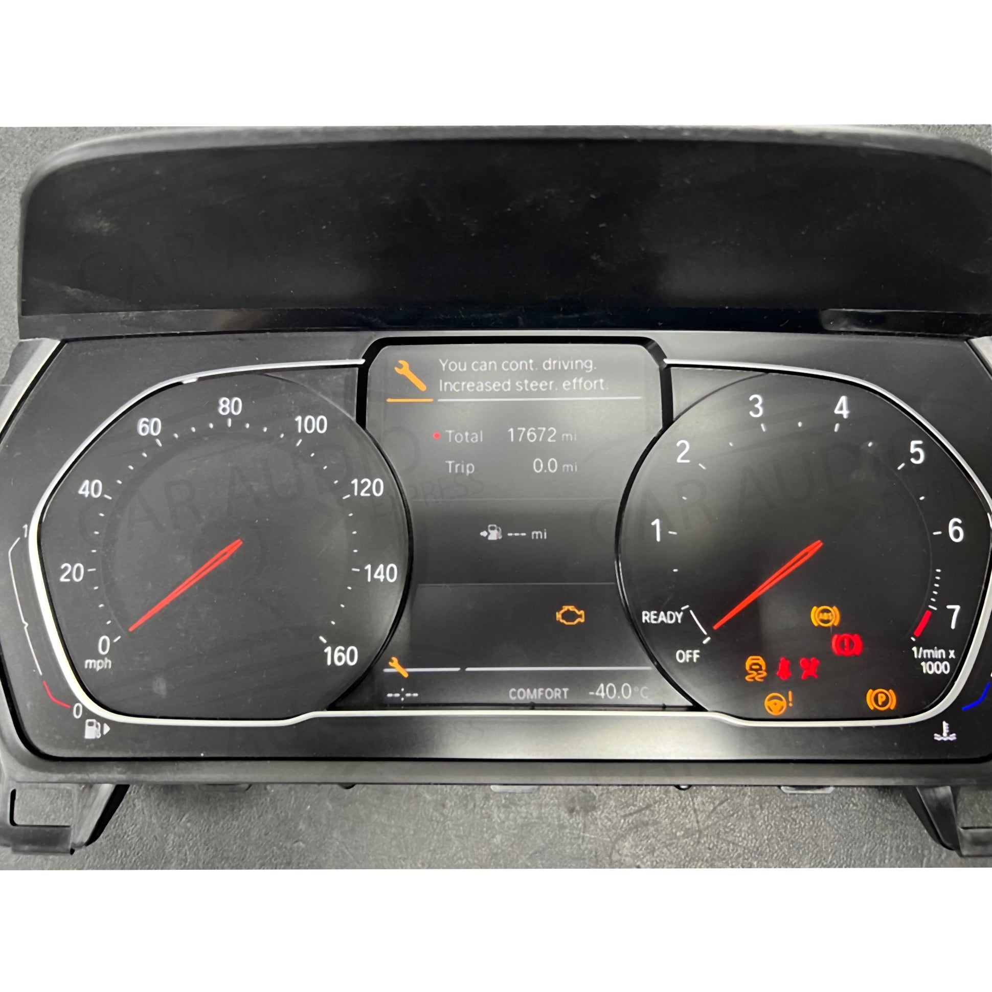 BMW cluster orange needles working night time mode