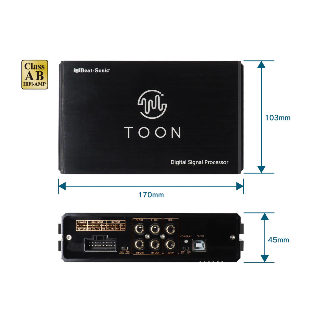 Beat-Sonic DSP-T1 DSP Power Amp For Toyota - Encore X - Toon