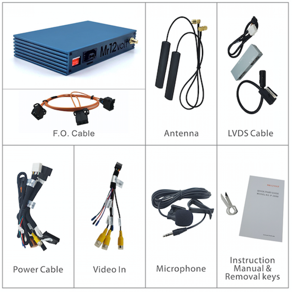 Mr12volts MOST Apple CarPlay & Android Auto Interface for Audi A4 A5