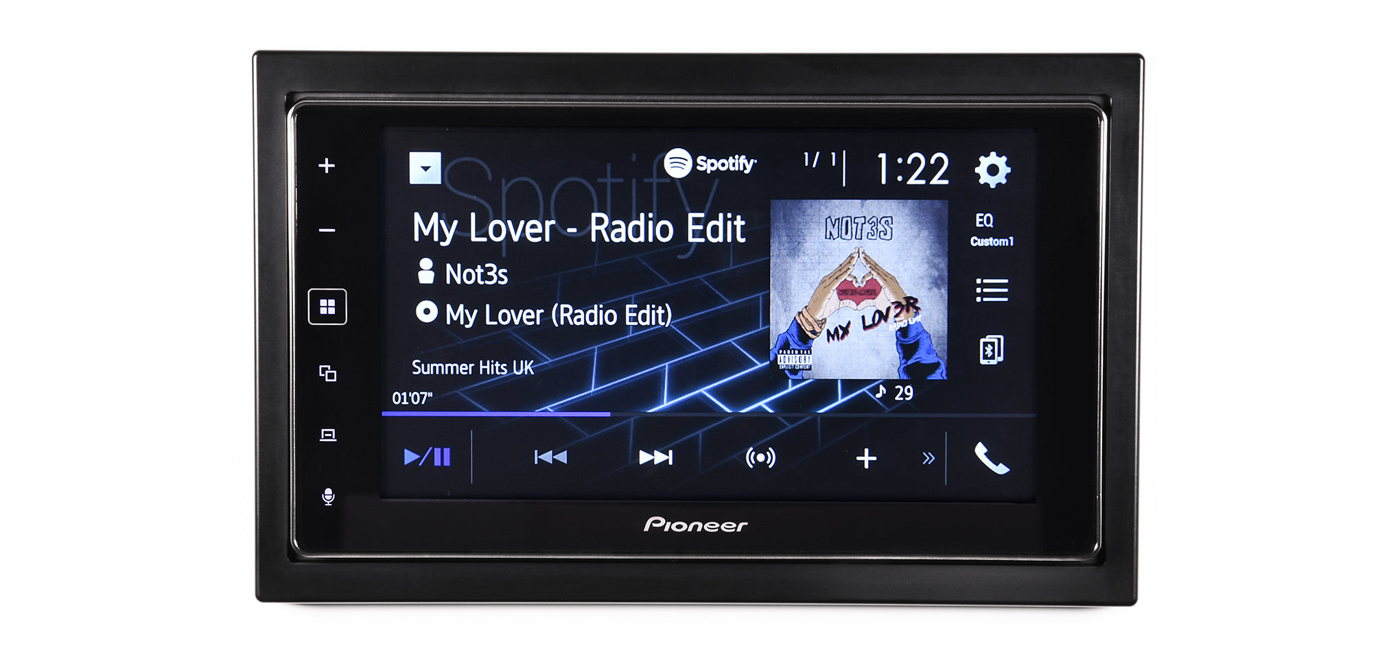 Pioneer SPH-DA130DAB 2-Din 6.2" Capacitive touchscreen with Apple CarPlay