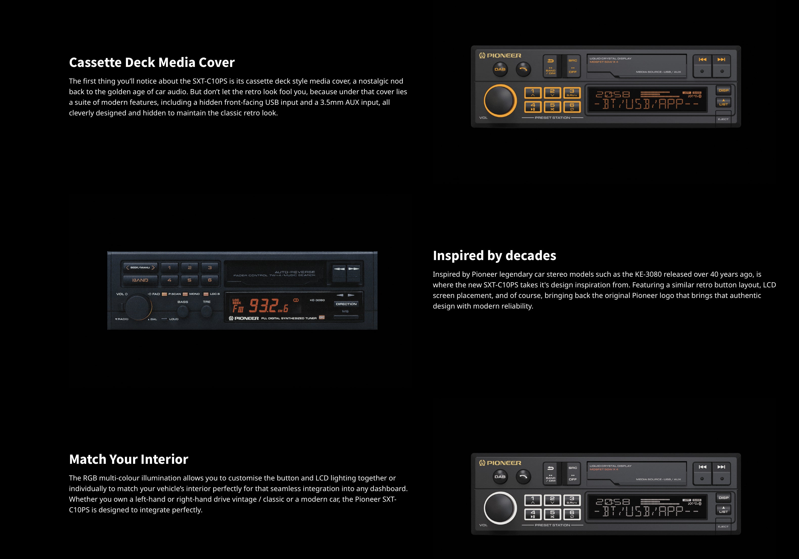 Pioneer SXT-C10PS Vintage - Retro Car Audio