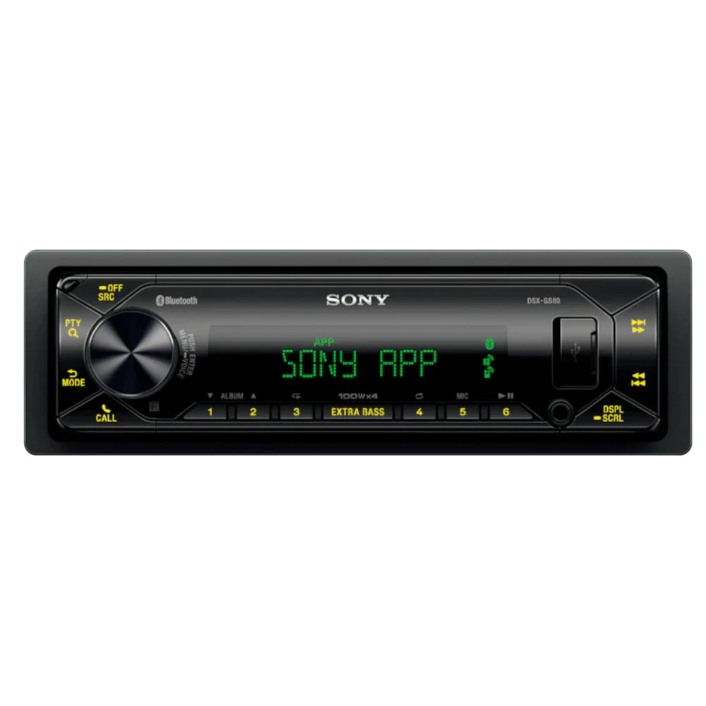 Sony DSX-GS80 High-Power Dual Bluetooth® Media Receiver Radio