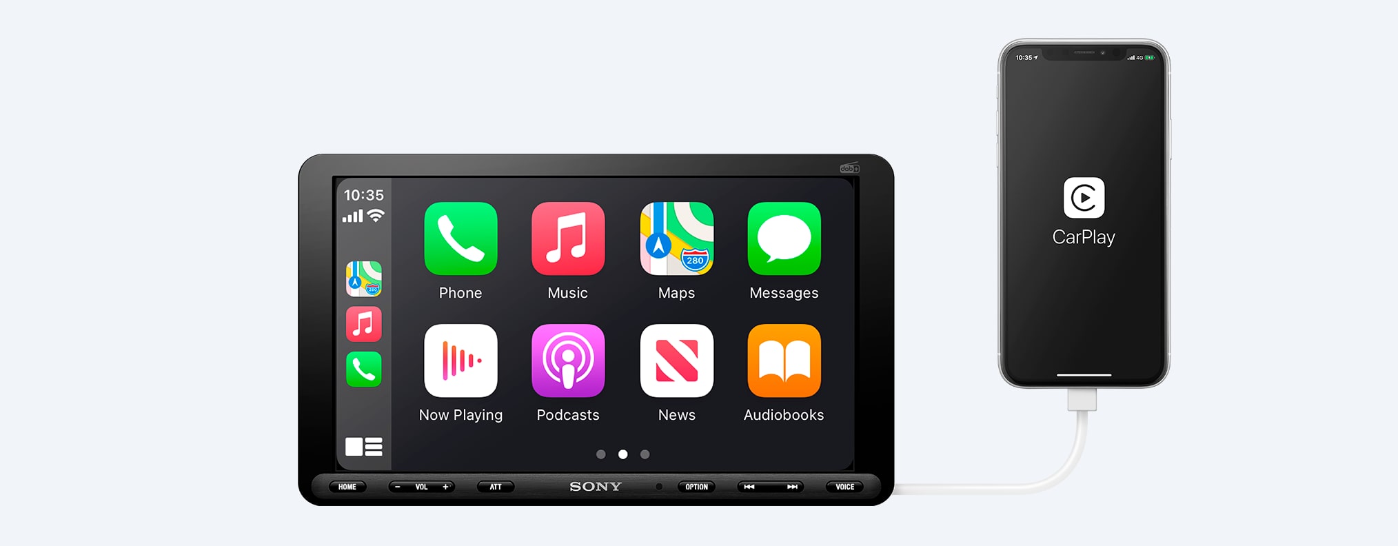 Sony XAV-AX8150ANT (8.95'') DAB Radio with Apple CarPlay & Android Auto