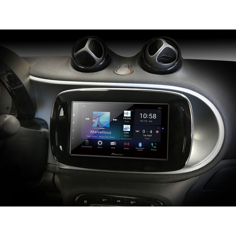 Pioneer SPH-EVO64DAB-SMAB Android Auto Apple CarPlay for Smart Forfour (W453) / Fortwo (C453/A453)