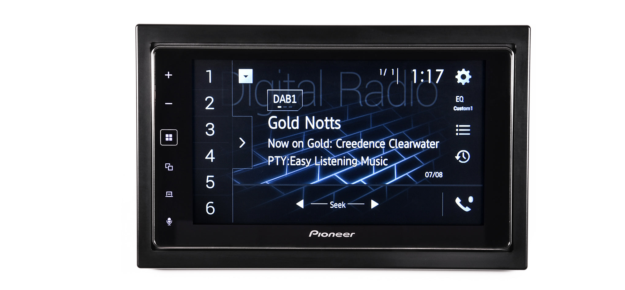 Pioneer SPH-DA130DAB 2-Din 6.2" Capacitive touchscreen with Apple CarPlay